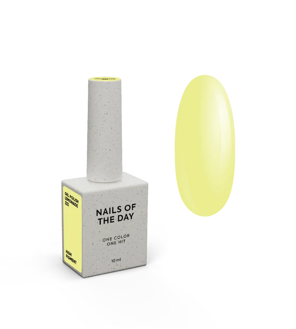 NAILSOFTHEDAY „Let’s Special Lemonade“ – pastelinės citrininės spalvos gelinis nagų lakas 10 ml