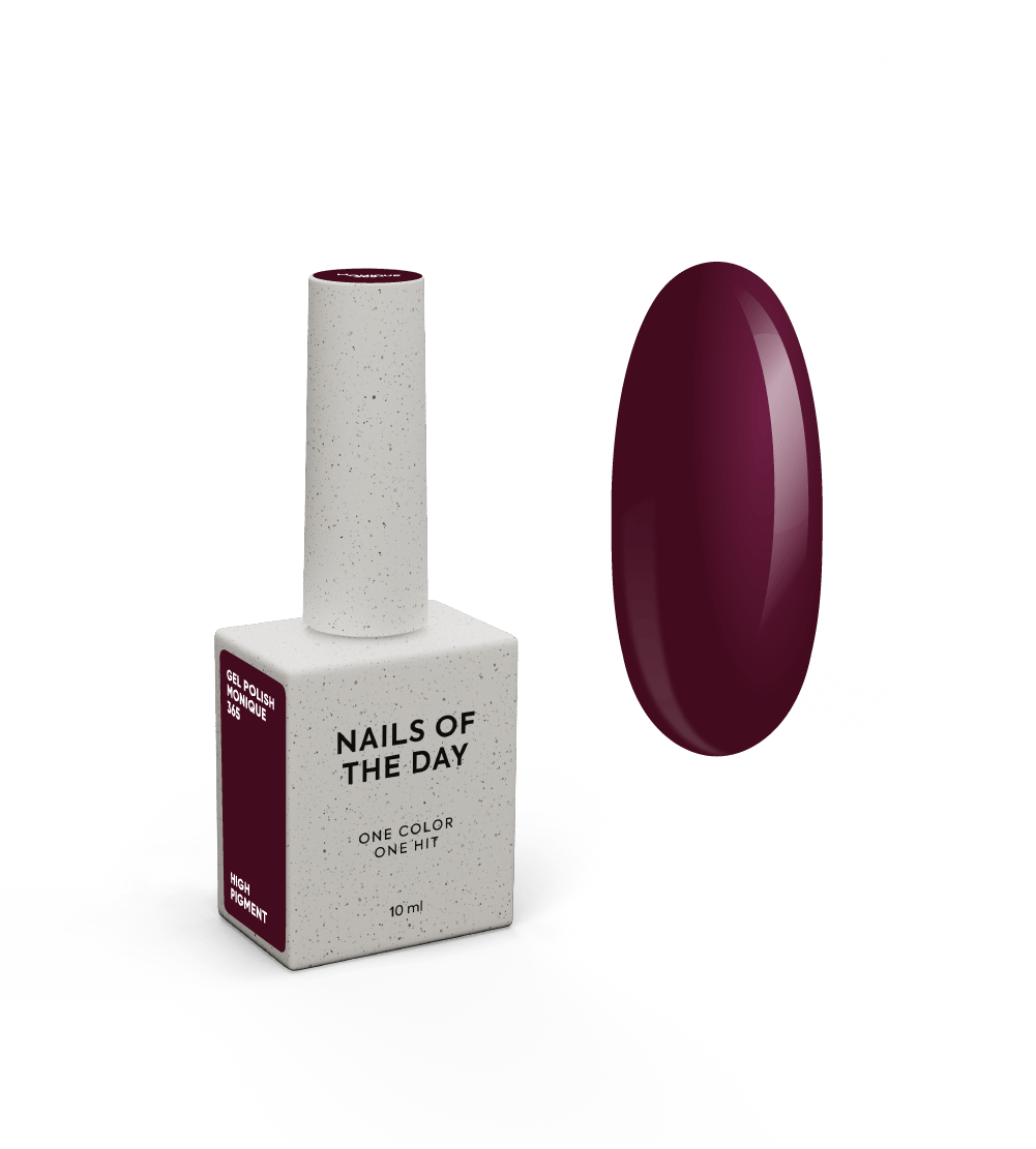 NAILSOFTHEDAY „Let’s Special Monique“ – tamsios slyvų spalvos gelinis nagų lakas 10 ml