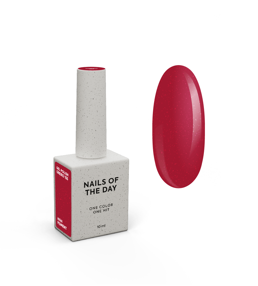 NAILSOFTHENIGHT „Let’s Special Oreiro“ – šviesiai raudonos spalvos su atspindinčiu blizgesiu gelinis nagų lakas 10 ml