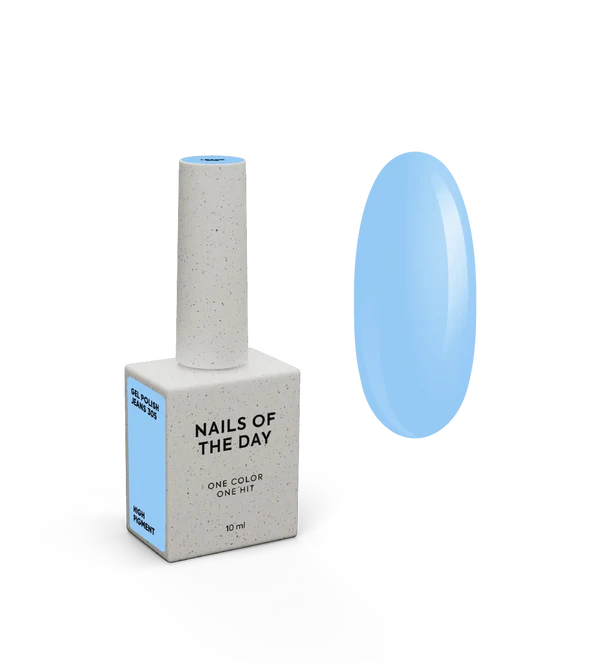NAILSOFTHEDAY „Gel Polish Jeans“ – džinso mėlynos spalvos gelinis nagų lakas 10 ml