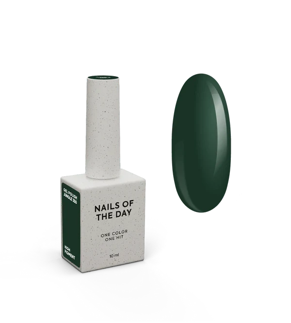 NAILSOFTHEDAY „Let’s Special Jungle“ – tamsiai žalias gelinis nagų lakas 10 ml