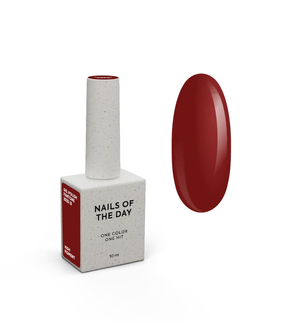 NAILSOFTHEDAY „Let’s Special Pantone 2025/8“ – sodriai vyno raudonos spalvos gelinis nagų lakas 10 ml