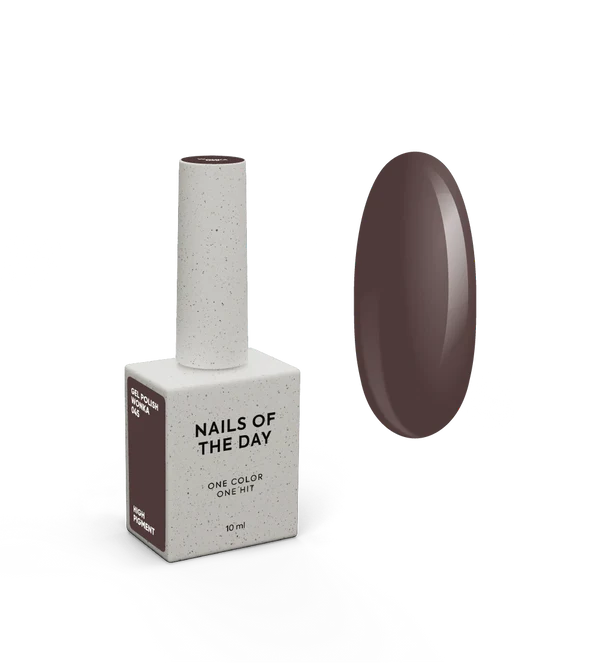NAILSOFTHEDAY Let’s Special „Wonka“ – dulkių rudos spalvos gelinis nagų lakas 10 ml